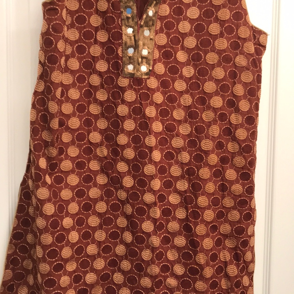Pretty sleeveless boutique cotton kurti NWOT